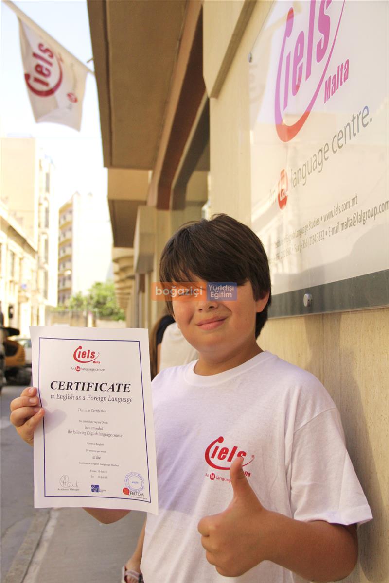boy with certificate